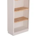 ΡΑΦΙΕΡΑ ΣΕΙΡΑ SANTORINI HM18044 MDF ΥΠΟΛΕΥΚΟ-ΡΑΦΙΑ ΞΥΛΟ ΕΛΑΤΟΥ ΦΥΣΙΚΟ 80x38x188,5Υεκ.