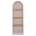 ΡΑΦΙΕΡΑ ΣΕΙΡΑ SANTORINI HM18045 MDF ΥΠΟΛΕΥΚΟ-ΡΑΦΙΑ ΞΥΛΟ ΕΛΑΤΟΥ ΦΥΣΙΚΟ 60x38,5x179Υεκ.