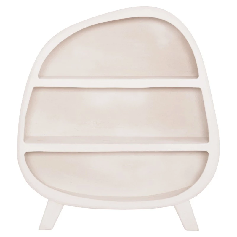 ΡΑΦΙΕΡΑ ΣΕΙΡΑ SANTORINI HM18060.01 MDF ΣΕ ΥΠΟΛΕΥΚΟ ΧΡΩΜΑ 120x38x133Υεκ.