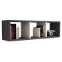 ΡΑΦΙΕΡΑ ΤΟΙΧΟΥ ΜΕΛΑΜΙΝΗΣ ΓΚΡΙ & ΛΕΥΚΟ CLASSIKER HM9228.13 90x22x25,6Υ εκ.
