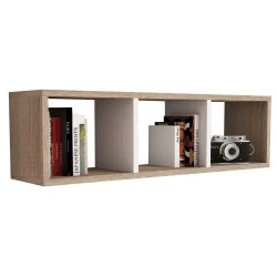 ΡΑΦΙΕΡΑ ΤΟΙΧΟΥ ΜΕΛΑΜΙΝΗΣ SONAMA & ΛΕΥΚΟ CLASSIKER HM9228.12 90x22x25,6Υ εκ.