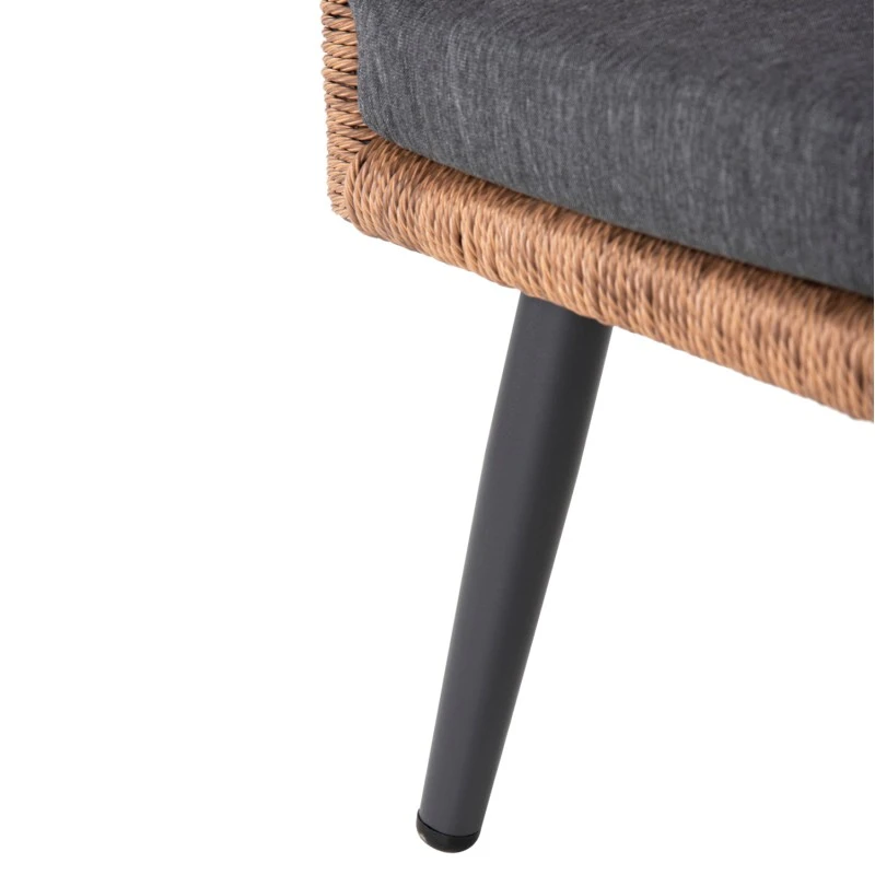 ΣΑΛΟΝΙ ΕΞ.ΧΩΡΟΥ 4ΤΜΧ FREJA HM6057.03 ΑΛΟΥΜ.ΑΝΘΡΑΚΙ-PE RATTAN ΜΠΕΖ-ΑΝΘΡΑΚΙ ΜΑΞΙΛΑΡΙΑ