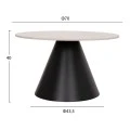 ΣΕΤ 2 ΤΡΑΠΕΖΙΑ ΣΑΛΟΝΙΟΥ RIDGE(X) HM18307.02 SINTERED STONE TOPS--ΒΑΣΕΙΣ ΜΑΥΡΕΣ Φ50 & Φ70