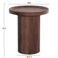 ΣΕΤ 2ΤΜΧ ΤΡΑΠΕΖΙΑ ΣΑΛΟΝΙΟΥ MARGON HM21084 MDF ΣΚΟΥΡΟ ΚΑΦΕ Φ80εκ & Φ45εκ