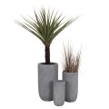 ΣΕΤ 3ΤΜΧ ΓΛΑΣΤΡΕΣ ΚΥΛΙΝΔΡΟΙ ΣΕΙΡΑ GARDENER HM4720 FIBERCLAY-ΧΡΩΜΑ CEMENT Φ44x79Υεκ