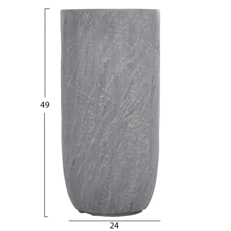 ΣΕΤ 3ΤΜΧ ΓΛΑΣΤΡΕΣ ΚΥΛΙΝΔΡΟΙ ΣΕΙΡΑ GARDENER HM4720 FIBERCLAY-ΧΡΩΜΑ CEMENT Φ44x79Υεκ
