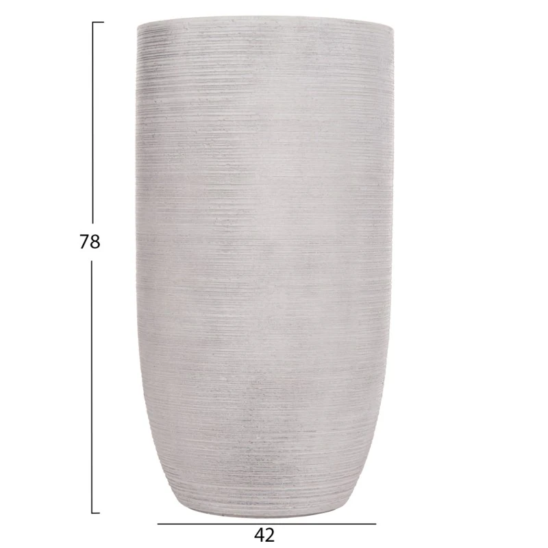 ΣΕΤ 3ΤΜΧ ΓΛΑΣΤΡΕΣ ΚΥΛΙΝΔΡΟΙ ΣΕΙΡΑ GARDENER HM4721 FIBERCLAY-ΧΡΩΜΑ CEMENT Φ42x78Υεκ