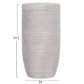 ΣΕΤ 3ΤΜΧ ΓΛΑΣΤΡΕΣ ΚΥΛΙΝΔΡΟΙ ΣΕΙΡΑ GARDENER HM4721 FIBERCLAY-ΧΡΩΜΑ CEMENT Φ42x78Υεκ