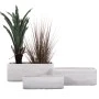 ΣΕΤ 3ΤΜΧ ΓΛΑΣΤΡΕΣ ΟΡΘΟΓΩΝΙΕΣ GARDENER HM4723 FIBERCLAY ΓΚΡΙ CEMENT 81x30x30Υεκ.