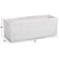 ΣΕΤ 3ΤΜΧ ΓΛΑΣΤΡΕΣ ΟΡΘΟΓΩΝΙΕΣ GARDENER HM4723 FIBERCLAY ΓΚΡΙ CEMENT 81x30x30Υεκ.