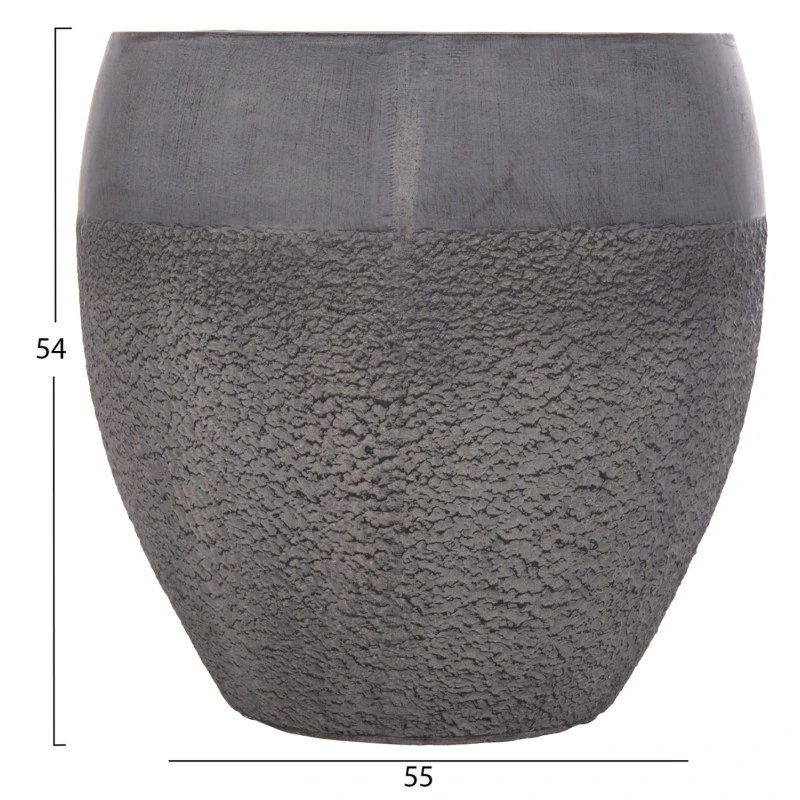 ΣΕΤ 3ΤΜΧ ΓΛΑΣΤΡΕΣ ΣΕΙΡΑ GARDENER HM4725 FIBERCLAY-ΣΕ ΣΚΟΥΡΟ CEMENT ΧΡΩΜΑ Φ55x54Υεκ