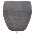 ΣΕΤ 3ΤΜΧ ΓΛΑΣΤΡΕΣ ΣΕΙΡΑ GARDENER HM4725 FIBERCLAY-ΣΕ ΣΚΟΥΡΟ CEMENT ΧΡΩΜΑ Φ55x54Υεκ