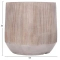 ΣΕΤ 3ΤΜΧ ΓΛΑΣΤΡΕΣ ΣΤΡΟΓΓΥΛΕΣ ΣΕΙΡΑ GARDENER HM4724 FIBERCLAY-ΧΡΩΜΑ CEMENT Φ55x55Υεκ