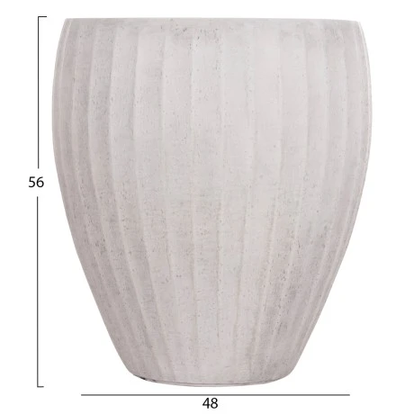 ΣΕΤ 3ΤΜΧ ΓΛΑΣΤΡΕΣ ΣΤΡΟΓΓΥΛΕΣ ΣΕΙΡΑ GARDENER HM4728 FIBERCLAY-ΧΡΩΜΑ CEMENT Φ48x56Υεκ