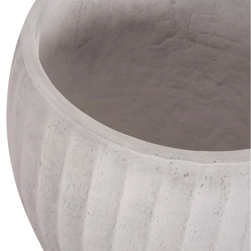 ΣΕΤ 3ΤΜΧ ΓΛΑΣΤΡΕΣ ΣΤΡΟΓΓΥΛΕΣ ΣΕΙΡΑ GARDENER HM4728 FIBERCLAY-ΧΡΩΜΑ CEMENT Φ48x56Υεκ