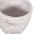 ΣΕΤ 4ΤΜΧ ΓΛΑΣΤΡΕΣ ΣΤΡΟΓΓΥΛΕΣ ΣΕΙΡΑ GARDENER HM4719 FIBERCLAY-ΧΡΩΜΑ CEMENT Φ44x43Υεκ