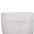 ΣΕΤ 4ΤΜΧ ΓΛΑΣΤΡΕΣ ΣΤΡΟΓΓΥΛΕΣ ΣΕΙΡΑ GARDENER HM4719 FIBERCLAY-ΧΡΩΜΑ CEMENT Φ44x43Υεκ