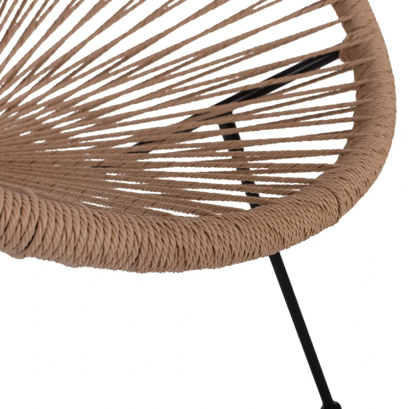ΣΕΤ ΕΞΩΤΕΡΙΚΟΥ ΧΩΡΟΥ 3ΤΜΧ ACAPULCO HM21100 TWISTED WICKER-ΜΕΤΑΛΛΟ