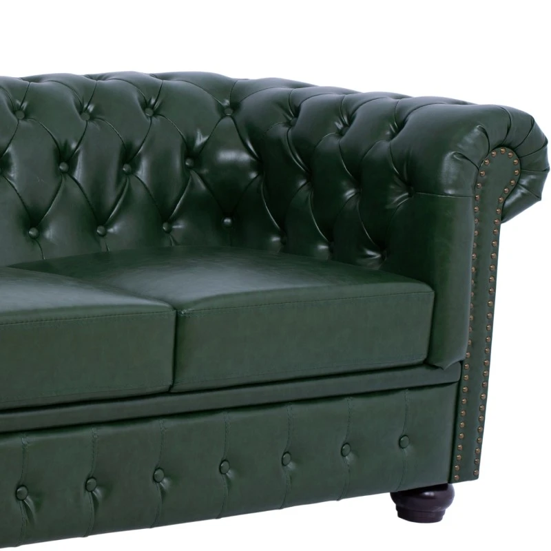 ΣΕΤ ΚΑΝΑΠΕΣ 2ΘΕΣΙΟΣ & 3ΘΕΣΙΟΣ HM10911.08 PU ΔΕΡΜΑ Τ.CHESTERFIELD ΚΥΠΑΡΙΣΣΙ