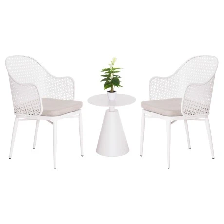 ΣΕΤ LOUNGE 3TMX ΕΞ.ΧΩΡΟΥ OREGO HM21106.02 ΑΛΟΥΜΙΝΙΟ ΣΕ ΛΕΥΚΟ