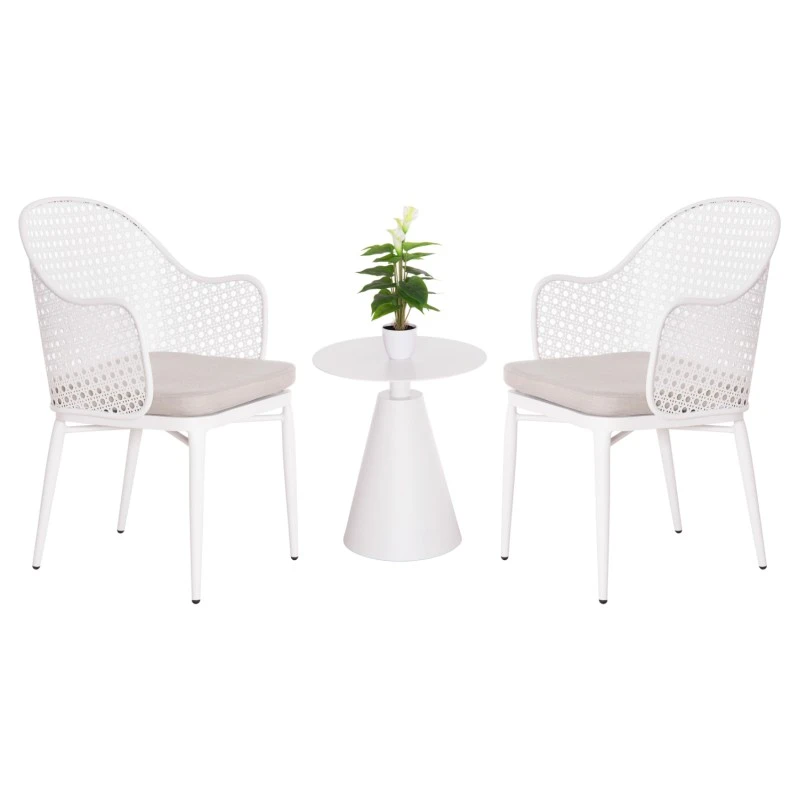 ΣΕΤ LOUNGE 3TMX ΕΞ.ΧΩΡΟΥ OREGO HM21106.02 ΑΛΟΥΜΙΝΙΟ ΣΕ ΛΕΥΚΟ