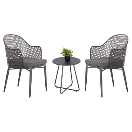 ΣΕΤ LOUNGE 3TMX ΕΞ.ΧΩΡΟΥ OREGO HM21107.01 ΑΛΟΥΜΙΝΙΟ & ΜΕΤΑΛΛΟ ΣΕ ΣΚΟΥΡΟ ΓΚΡΙ