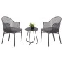 ΣΕΤ LOUNGE 3TMX ΕΞ.ΧΩΡΟΥ OREGO HM21107.01 ΑΛΟΥΜΙΝΙΟ & ΜΕΤΑΛΛΟ ΣΕ ΣΚΟΥΡΟ ΓΚΡΙ