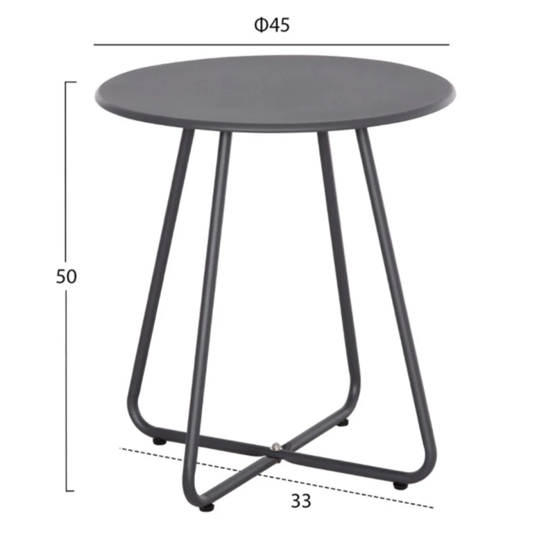 ΣΕΤ LOUNGE 3TMX ΕΞ.ΧΩΡΟΥ PONY HM21193 ΜΕΤΑΛΛΟ ΣΕ ΓΚΡΙ--ΣΥΝΘ.RATTAN ΣΕ ΛΕΥΚΟ-ΜΑΥΡΟ