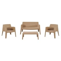 ΣΕΤ LOUNGE 4ΤΜΧ SLEEK HM21275.03 ΚΑΠΟΥΤΣΙΝΟ ΠΟΛΥΠΡΟΠΥΛΕΝΙΟ