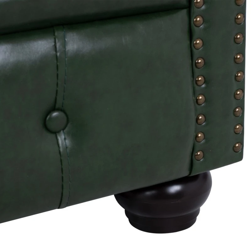 ΣΕΤ ΣΑΛΟΝΙ 3ΤΜΧ MOBAR HM10912.08 PU ΔΕΡΜΑ Τ.CHESTERFIELD ΚΥΠΑΡΙΣΣΙ