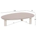 ΣΕΤ ΣΑΛΟΝΙ 4ΤΜΧ MAHAL HM6424.02 ΚΡΕΜ ΑΛΟΥΜΙΝΙΟ--ΜΠΕΖ OLEFIN & ΣΧΟΙΝΙ STRAP
