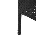ΣΕΤ ΣΑΛΟΝΙ 4ΤΜΧ STASIA HM6089.04 ΣΥΝΘ.RATTAN ΜΑΥΡΟ-ΜΠΕΖ ΜΑΞΙΛΑΡΙΑ