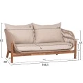 ΣΕΤ ΣΑΛΟΝΙ ΕΞ.ΧΩΡΟΥ 4ΤΜΧ SANJI HM21213 ΞΥΛΟ ΑΚΑΚΙΑΣ-ΑΛΟΥΜΙΝΙΟ-ΣΧΟΙΝΙ