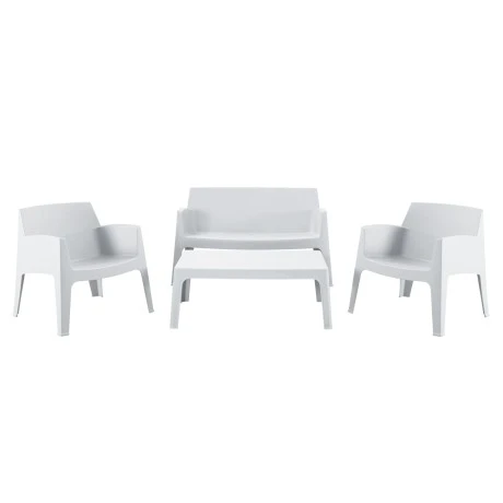 ΣΕΤ ΣΑΛΟΝΙ ΕΞ.ΧΩΡΟΥ 4ΤΜΧ SLEEK HM21268.01 ΛΕΥΚΟ ΠΟΛΥΠΡΟΠΥΛΕΝΙΟ