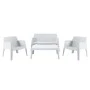 ΣΕΤ ΣΑΛΟΝΙ ΕΞ.ΧΩΡΟΥ 4ΤΜΧ SLEEK HM21268.01 ΛΕΥΚΟ ΠΟΛΥΠΡΟΠΥΛΕΝΙΟ