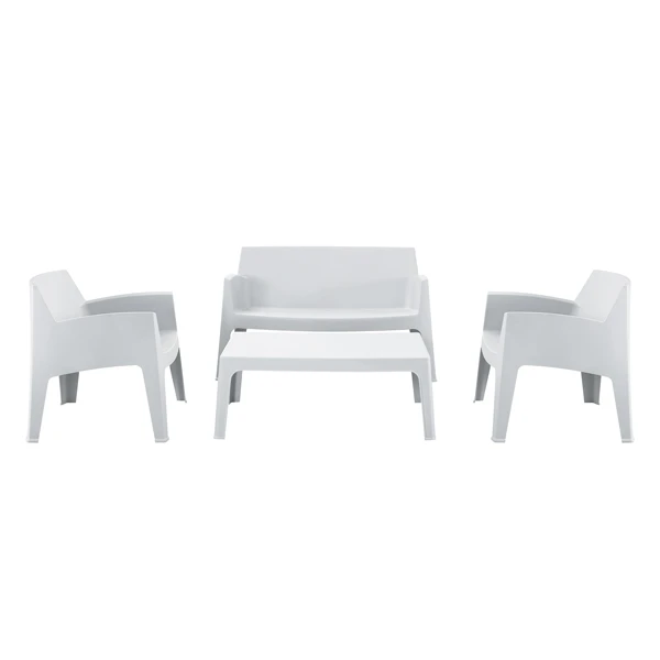 ΣΕΤ ΣΑΛΟΝΙ ΕΞ.ΧΩΡΟΥ 4ΤΜΧ SLEEK HM21268.01 ΛΕΥΚΟ ΠΟΛΥΠΡΟΠΥΛΕΝΙΟ