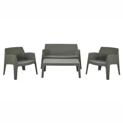 ΣΕΤ ΣΑΛΟΝΙ ΕΞ.ΧΩΡΟΥ 4ΤΜΧ SLEEK HM21268.05 DARK OLIVE GREEN ΠΟΛΥΠΡΟΠΥΛΕΝΙΟ