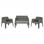 ΣΕΤ ΣΑΛΟΝΙ ΕΞ.ΧΩΡΟΥ 4ΤΜΧ SLEEK HM21268.05 DARK OLIVE GREEN ΠΟΛΥΠΡΟΠΥΛΕΝΙΟ