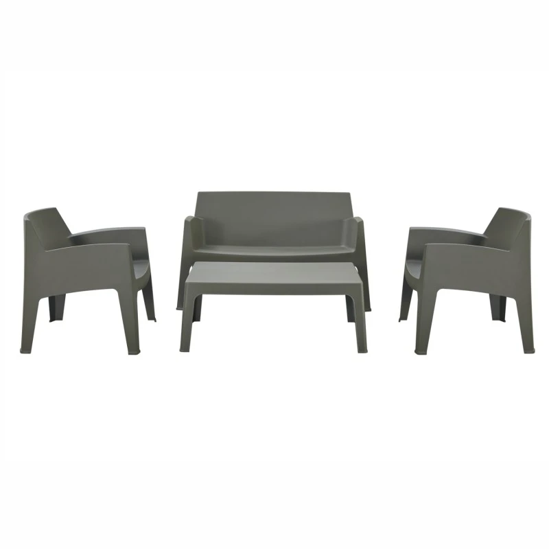 ΣΕΤ ΣΑΛΟΝΙ ΕΞ.ΧΩΡΟΥ 4ΤΜΧ SLEEK HM21268.05 DARK OLIVE GREEN ΠΟΛΥΠΡΟΠΥΛΕΝΙΟ