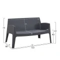 ΣΕΤ ΣΑΛΟΝΙ ΕΞ.ΧΩΡΟΥ 4ΤΜΧ SLEEK HM21268.10 ΓΚΡΙ ΠΟΛΥΠΡΟΠΥΛΕΝΙΟ