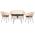 ΣΕΤ ΣΑΛΟΝΙ ΕΞΩΤΕΡΙΚΟΥ ΧΩΡΟΥ 4ΤΜΧ ALLEGRA HM21052 WICKER-ΜΕΤΑΛΛΟ