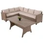 ΣΕΤ ΣΑΛΟΝΙ ΓΩΝΙΑ & ΤΡΑΠΕΖΙ CARSON HM6078.02 ΜΟΚΑ ΣΥΝΘ.RATTAN-ΜΑΞΙΛΑΡΙΑ