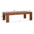 ΣΕΤ ΣΑΛΟΝΙ KIOTO HM10962 5ΤΜΧ & 5 ΘΕΣΕΩΝ--ΞΥΛΟ TEAK--ΜΠΕΖ ΜΑΞΙΛΑΡΙΑ