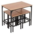 ΣΕΤ ΤΡΑΠΕΖΑΡΙΑ ΜΠΑΡ 5ΤΜΧ BOXY HM9882.01 ΜΑΥΡΟ ΜΕΤΑΛΛΟ-ΜΕΛΑΜΙΝΗ ΣΕ SONAMA