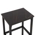ΣΕΤ ΤΡΑΠΕΖΑΡΙΑ ΜΠΑΡ 5ΤΜΧ BOXY HM9882.13 ΜΑΥΡΟ ΜΕΤΑΛΛΟ-ΜΕΛΑΜΙΝΗ ΜΑΥΡΟ ΜΑΡΜΑΡΟ