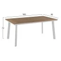 ΣΕΤ ΤΡΑΠΕΖΑΡΙΑΣ 5ΤΜΧ BERG HM10823.01 ΑΛΟΥΜΙΝΙΟ-POLYWOOD-TEXTILENE---ΛΕΥΚΟ