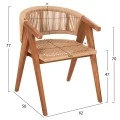 ΣΕΤ ΤΡΑΠΕΖΑΡΙΑΣ 5ΤΜΧ BRANN HM21078.03 ΟΡΘΟΓΩΝΙΟ ΤΡΑΠΕΖΙ & 4 ΚΑΡΕΚΛΕΣ