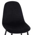ΣΕΤ ΤΡΑΠΕΖΑΡΙΑΣ 5ΤΜΧ BROLIN HM21191 MDF TOP-ΜΕΤΑΛΛΙΚΑ ΠΟΔΙΑ-ΒΕΛΟΥΔΟ--ΜΑΥΡΟ