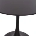 ΣΕΤ ΤΡΑΠΕΖΑΡΙΑΣ 5ΤΜΧ BROLIN HM21191 MDF TOP-ΜΕΤΑΛΛΙΚΑ ΠΟΔΙΑ-ΒΕΛΟΥΔΟ--ΜΑΥΡΟ