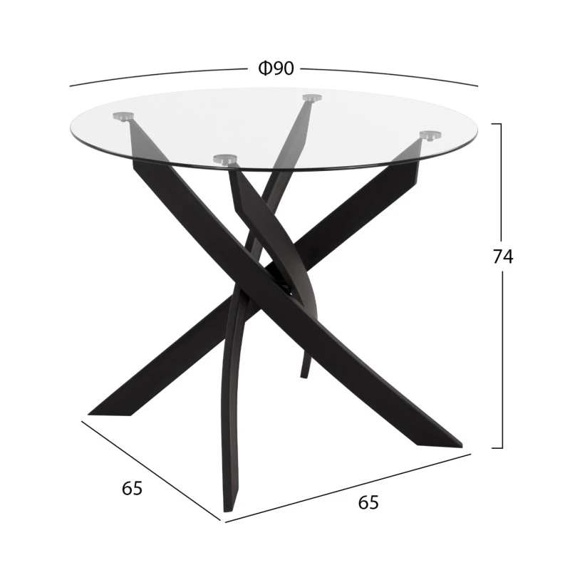 ΣΕΤ ΤΡΑΠΕΖΑΡΙΑΣ 5ΤΜΧ LADY HM21199.02 ΓΥΑΛΙ--ΜΕΤΑΛΛΟ ΣΕ ΜΑΥΡΟ & ΒΕΛΟΥΔΟ ΣΑΠΙΟ ΜΗΛΟ